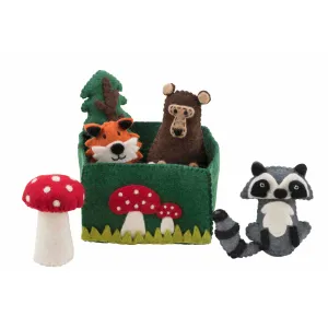 Woodland animals play set | Pashom felt toys