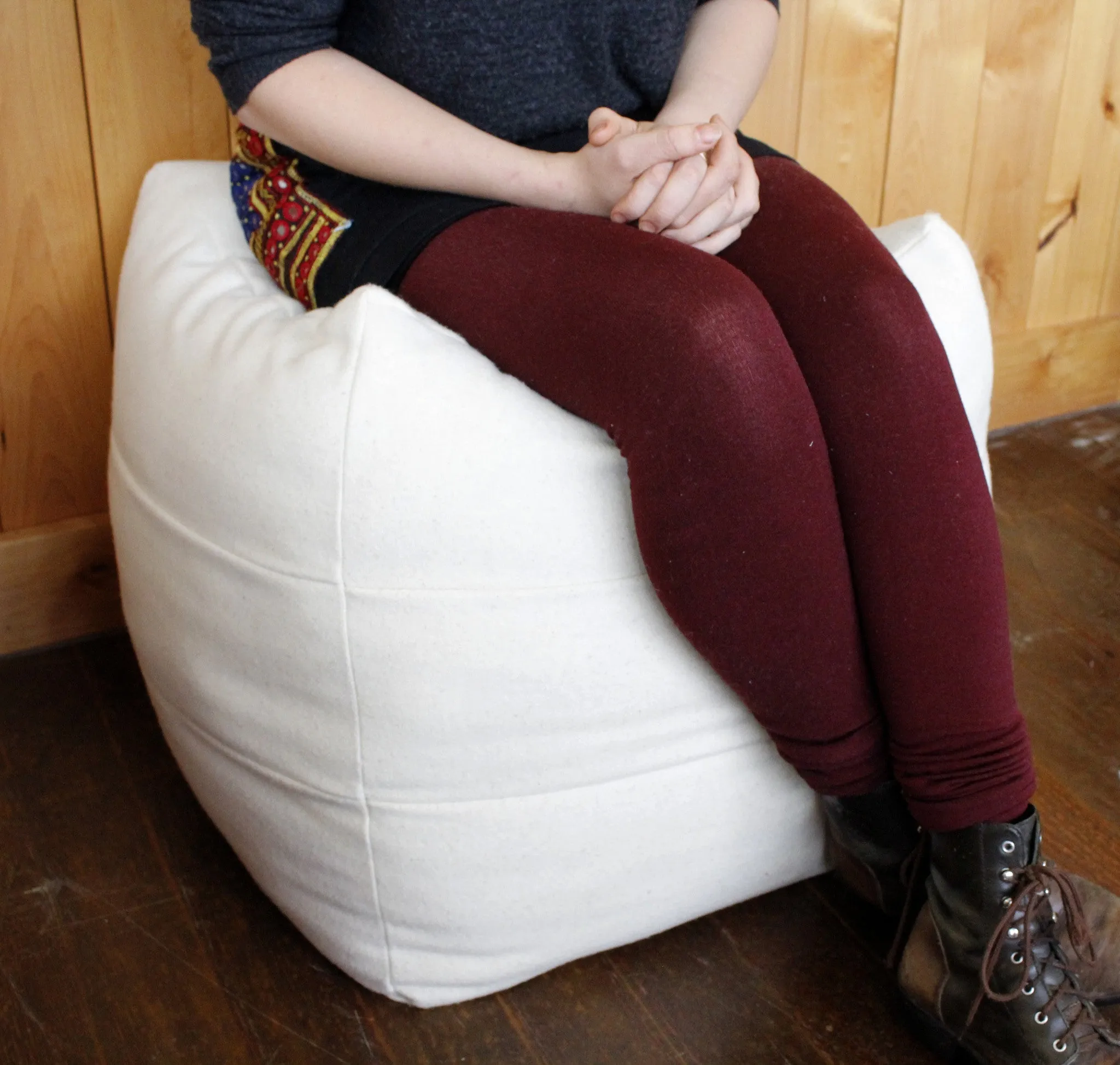 Wool Pouf - Clearance